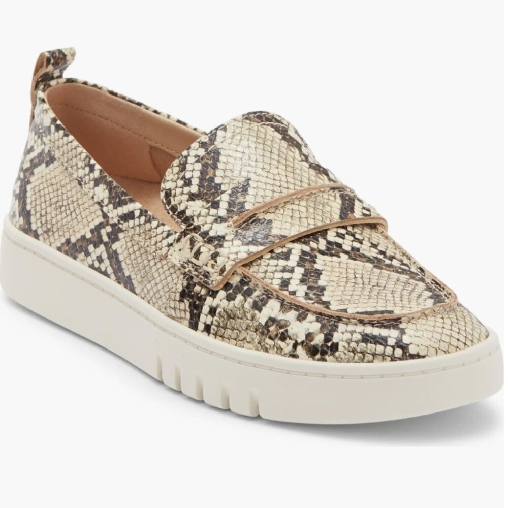 Vionic Chantel Penny Loafer Slip‑On Sneaker – Ivory Multi – Size 9 – NWT